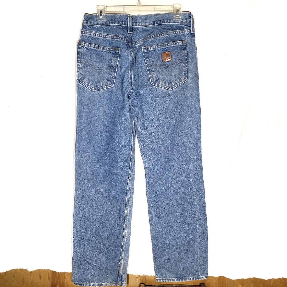 Carhartt denim pants 32x32 work blue jeans as is 32 men's